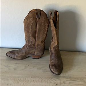 Boulet Lady Rancher Cowgirl Boot Rounded Toe